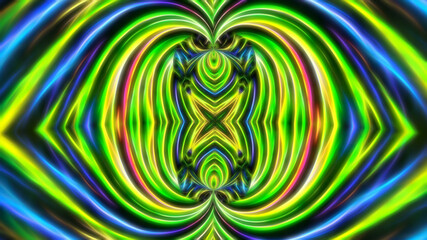 Abstract fractal neon psychedelic background.