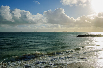 The North Sea at Skagen, an afternoon day