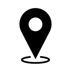 Location icon. Map pin vector symbol.