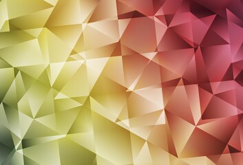 Fototapeta premium Light Green, Red vector polygonal template.