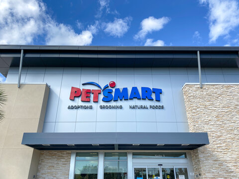 A view of the storefront of Petsmart