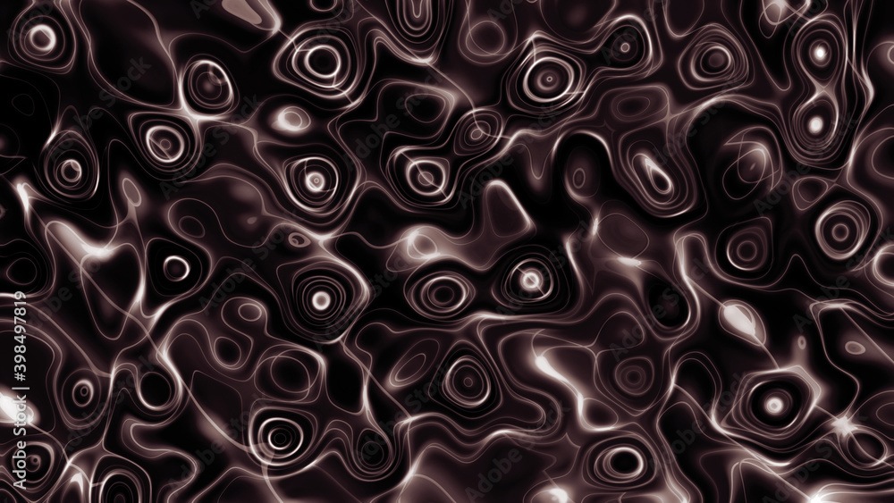 Aufkleber dark abstract modern art background of random swirls and spirals in red and black