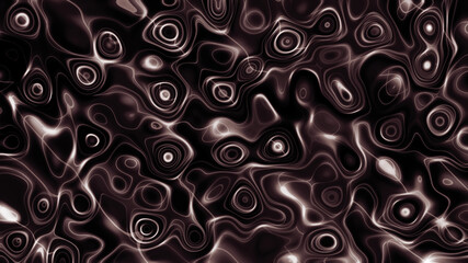 Dark abstract modern art background of random swirls and spirals in red and black