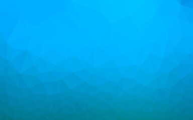 Light BLUE vector abstract mosaic background. Geometric illustration in Origami style with gradient. Completely new design for your business.