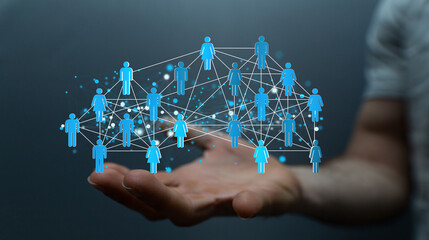 conference Digital Network and data concept 3d