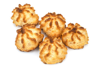 rochers à la noix de coco isolé sur un fond blanc