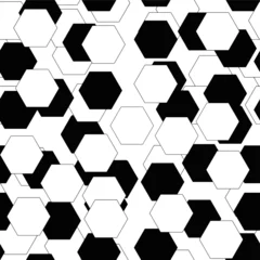 No drill roller blinds Hexagon seamless geometric pattern