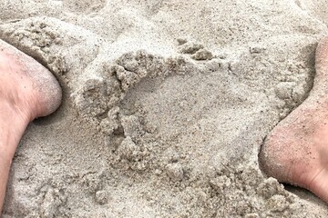 Fersen im Sand