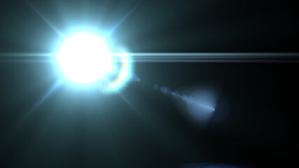lens flare,Abstract Natural Sun flare on the black background, flare light transition, effects...
