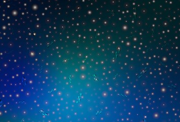 Dark Blue, Green vector texture in birthday style.