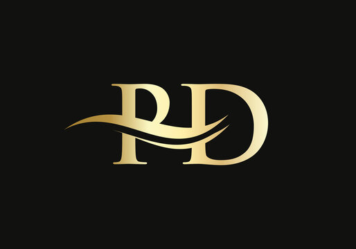 Premium PD letter logo design. PD Logo for luxury branding. Elegant and stylish design for your company. 