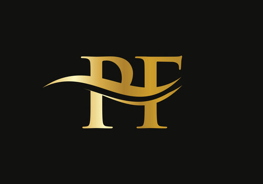PF letter logo design. PF Logo for luxury branding. Elegant and stylish design for your company. 