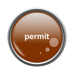 brown permit button