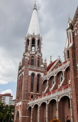 Fototapeta premium immaculate Conception Cathedral in Yangon Myanmar Burma Asia