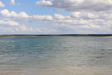 clouds over the river