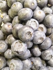 Blueberries macro. Fresh organic berries macro. Fruit background