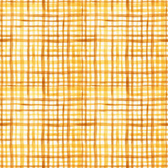 Seamless texture of watercolor based cell. Bright print with horizontal and vertical stripes - 398505644
