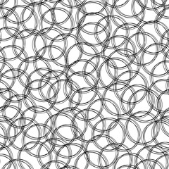 Color circles. Abstract seamless pattern.