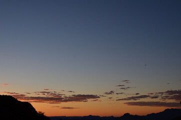 sunset in the mountains