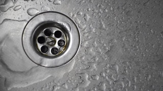 kitchen sink with water