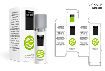 Cosmetic packaging design. Cut.