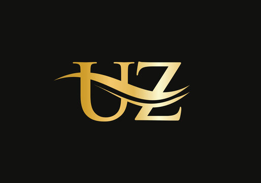 UZ Letter Linked Logo for business and company identity. Creative Letter UZ Logo Vector Template.