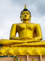 Golden Buddha in Pakse Laos Asia