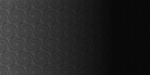 Black abstract spiral background