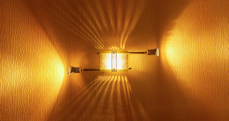 Sconce on wall