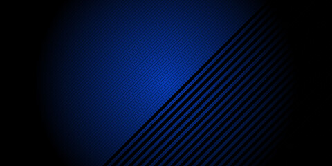 Dark blue paper waves abstract banner design. Elegant lines vector background

