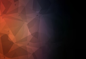 Dark Blue, Yellow vector backdrop with polygonal shapes.
