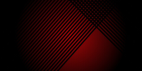 Abstract red line and black background for business card, cover, banner, flyer. Vector illustration