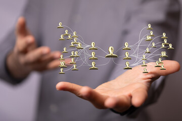 hierarchy connection team group digital