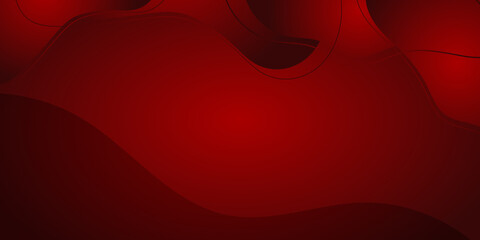 Red black liquid wave abstract background with fluid shape design