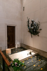 interior view of the Basilica of Our Lady of the Rosary in Fatima in central Portugal