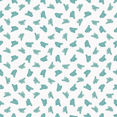 Abstract vector seamless pattern. Childish style minimalistic design with geometric shapes. Hand drawn cute illustration.