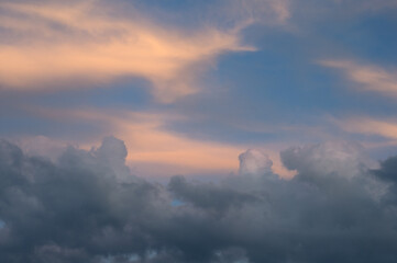 Sunset with storm clouds
