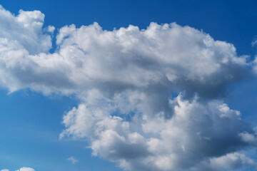Naklejka na ściany i meble Beautiful Cloudscape on blue sky, summertime.