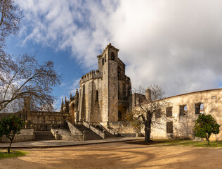 Obraz premium the historic Convent of Christ in the city of Tomar in Portugal