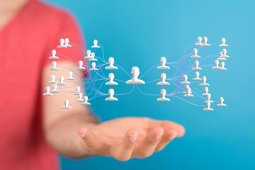 hierarchy connection team group digital