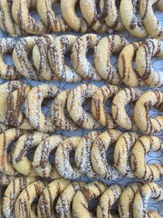 Vanillekipferl backen.