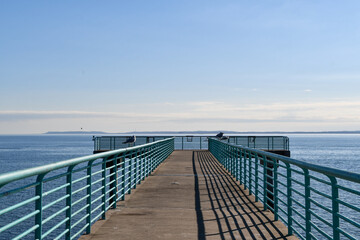 End of Mount Loretto Pier in Staten Island, NY