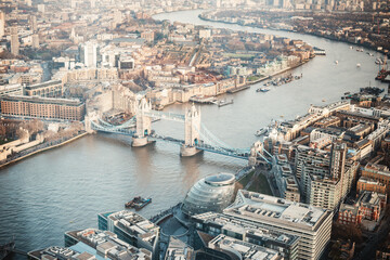 Obraz premium Vista aérea de la ciudad de Londres