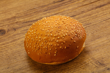 Burger bun with sesame seeds