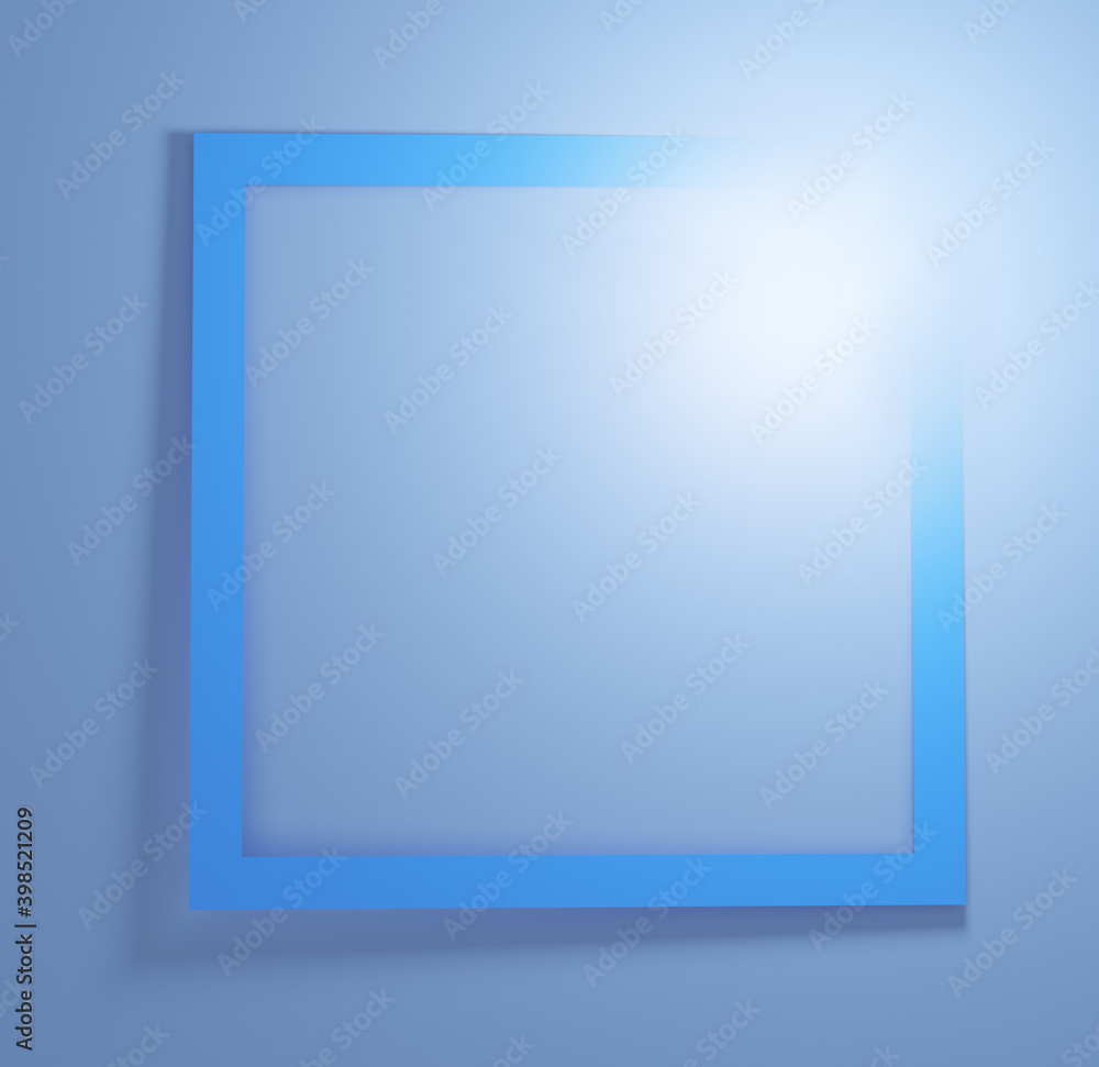 Aufkleber square background with tilted frame and blank space
