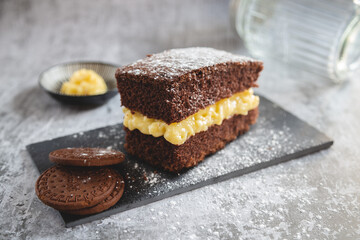 Vegan chocolate biscuit