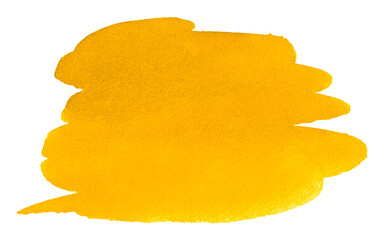 Gaily yellow watercolor color. Trendy vintage paintings for design and decoration. Frame with copy space.