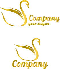 Obraz premium duck logo and letter s