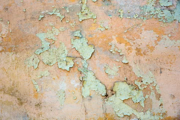Foto auf Acrylglas Alte schmutzige strukturierte Wand Texture of the old wall with peeling paint, plaster with cracks. Texture backround.