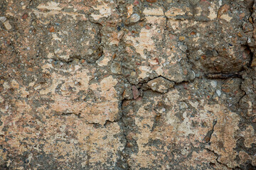 Texture of a wall from an old stone close-up. Background